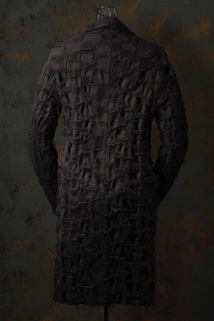 CRUST STRETCH BLOCK-JACQUARD GOWN | ISAMU KATAYAMA BACKLASH