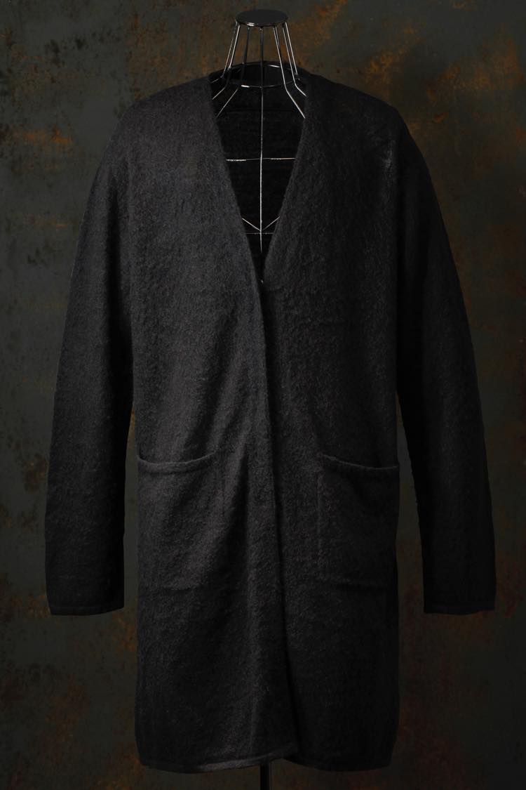 MOHAIR KNIT LONG CARDIGAN | ISAMU KATAYAMA BACKLASH