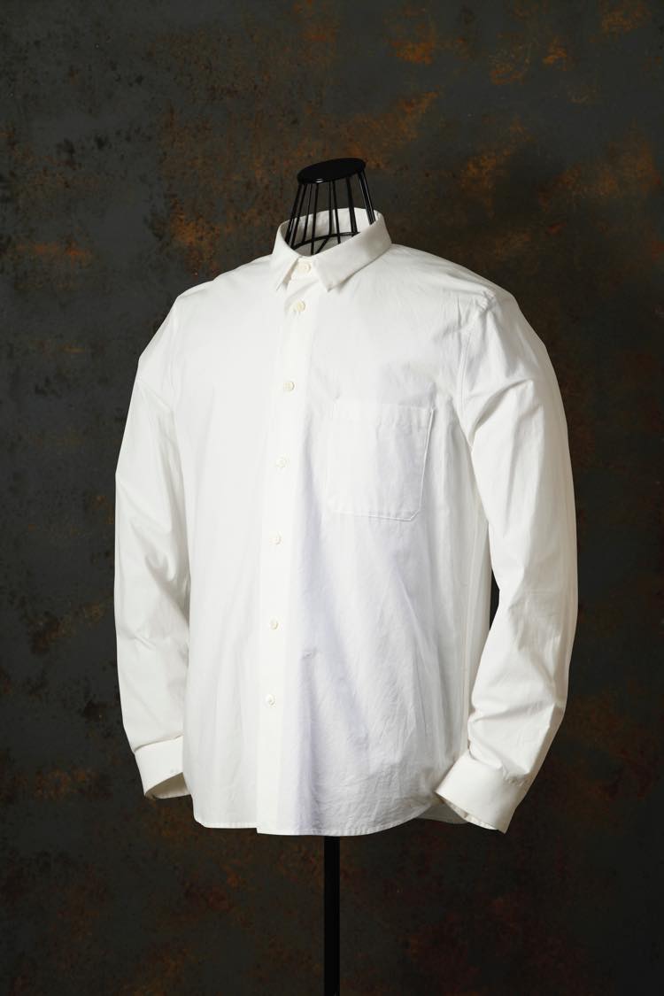 COTTON TYPEWRITER CLOTH REGULAR-SILHOUETTE SHIRT | ISAMU KATAYAMA BACKLASH