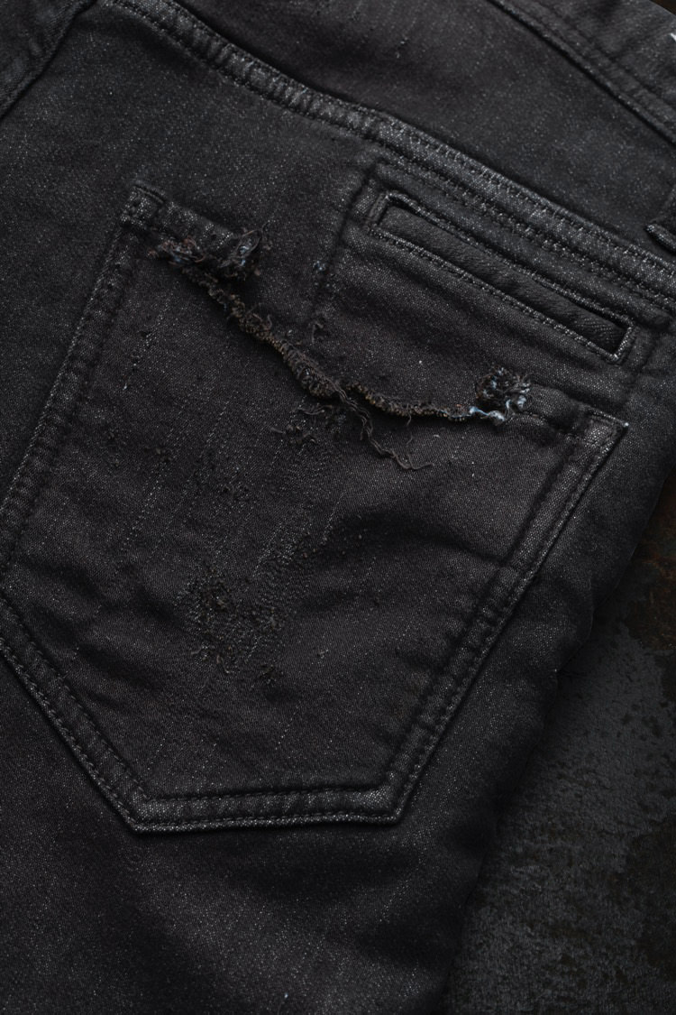 CRAFTED BY RESURRECTION STRETCH KNIT DENIM 