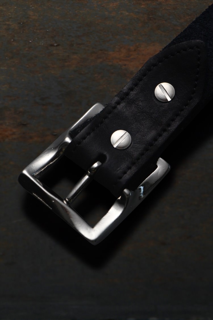 JP SHOULDER GARMENT-DYED BUCKLE BELT【30mm】 | ISAMU KATAYAMA BACKLASH